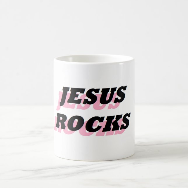 CANECA DE CAFÉ JESUS ROCKS (Centro)
