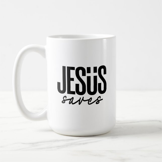 CANECA DE CAFÉ JESUS SALVA (Esquerda)