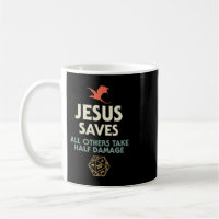 Jesus Salva DM Dragon D20 Dice Gift RPG Role Playi