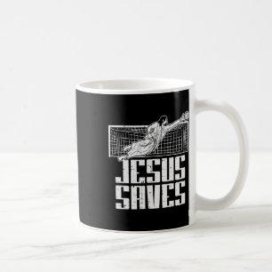 Caneca De Café Jesus Salva Futebol Futebol Cristiano Goleiro Gol