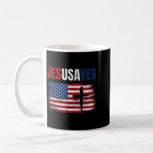 Caneca De Café Jesus Salva Usa Jesusaves Religioso Cristão