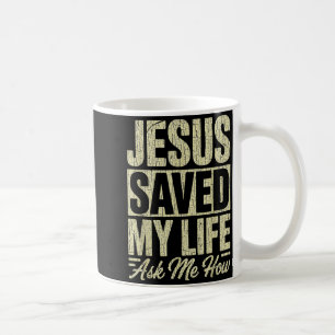 Caneca De Café Jesus Salvou Minha Vida Pergunte Como Fé Cristã Bí