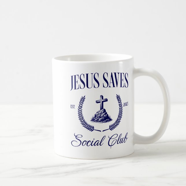Caneca De Café Jesus Saves Christian Women  (Direita)