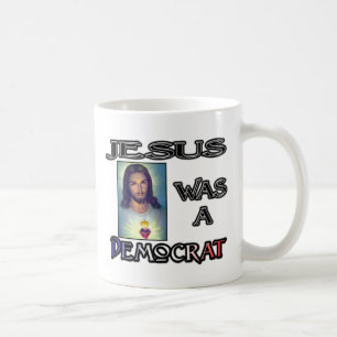 Caneca De Café Jesus seria uma Democrata (branca)