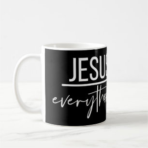 Caneca De Café Jesus Sobre Tudo o Cristo Cristão Religioso O