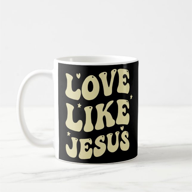 Caneca De Café Jesus Te Ama Como Jesus Christian Kindne (Esquerda)
