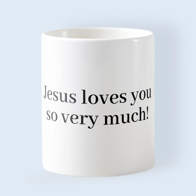 Caneca De Café Jesus te ama muito! (Criador carregado)