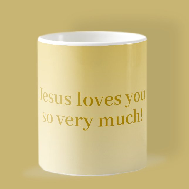 Caneca De Café Jesus te ama tanto! (Criador carregado)