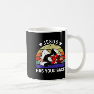 Caneca De Café Jesus Tem Seu Apoio Jiu Jitsu Grappling vs Diabo