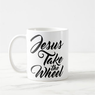 Caneca De Café Jesus toma a roda
