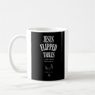 Caneca De Café Jesus Virou as Mesas – Eu Apenas Costumo Visualiza