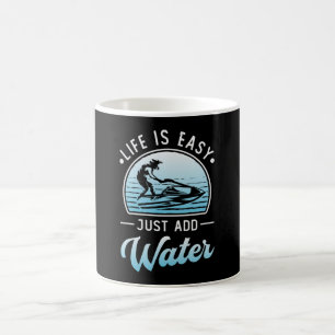 Caneca De Café Jet Ski Life É Easy Jet Skiing Water Sport Jetski