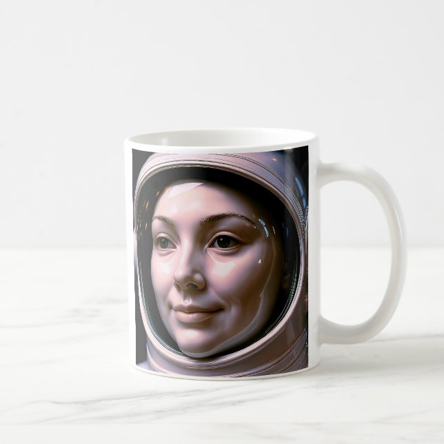 Caneca De Café Jeune fille astronaute  (Direita)
