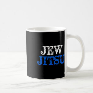 Caneca De Café Jew Jitsu Funny Jewate Karate Holiday Pun