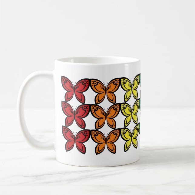 Caneca De Café Jewel Butterflies Coffee Mug (Esquerda)