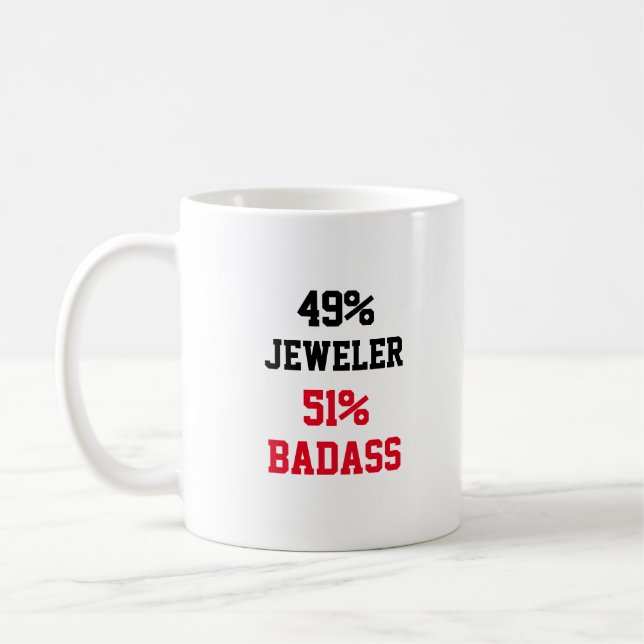 Caneca De Café Jeweler Badass (Esquerda)