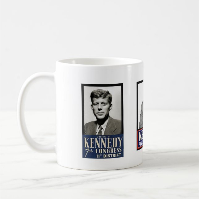 Caneca De Café JFK do congresso à casa branca (Esquerda)