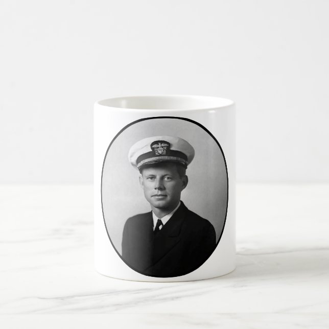 Caneca De Café JFK que veste seu uniforme do marinho (Centro)