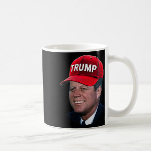 Caneca De Café Jfk Vestindo Trump Hat Engraçado John F Kennedy Me