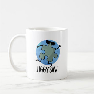 Caneca De Café Jiggy Viu o Quebra-cabeça de Jigsaw Dancing