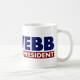Caneca De Café Jim Webb para o presidente V1