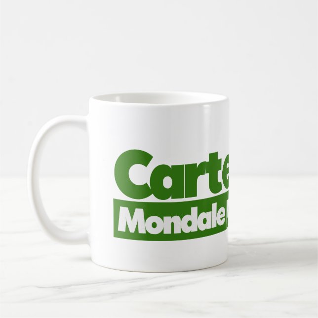 Caneca De Café Jimmy Carter 76 Carter Mondale retro Politics (Esquerda)