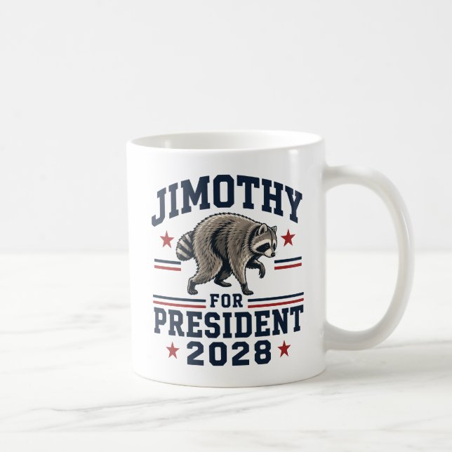 Caneca De Café Jimothy para presidente 2028 (Direita)