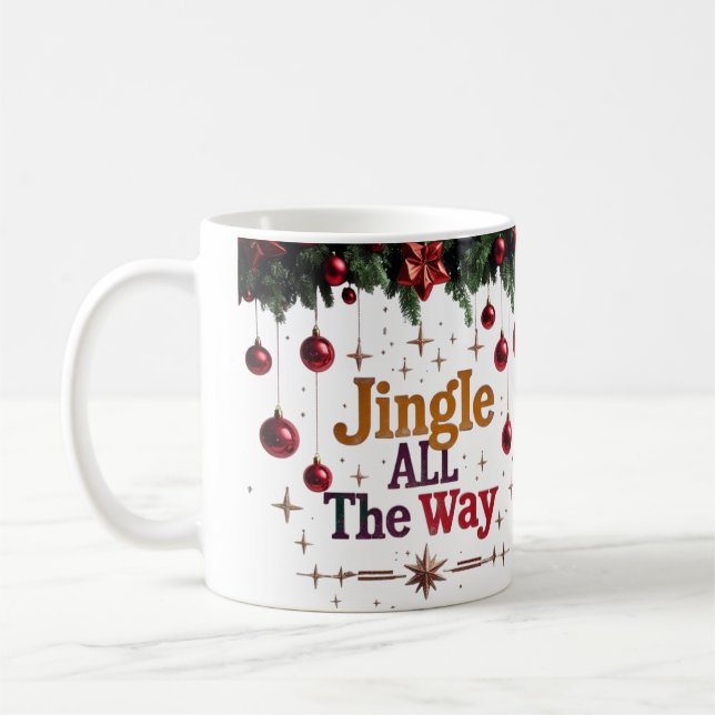 Caneca De Café Jingle All Way Christmas Classic Mug (Esquerda)