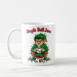 Caneca De Café Jingle Bell Java Funny Elf Coffee Design