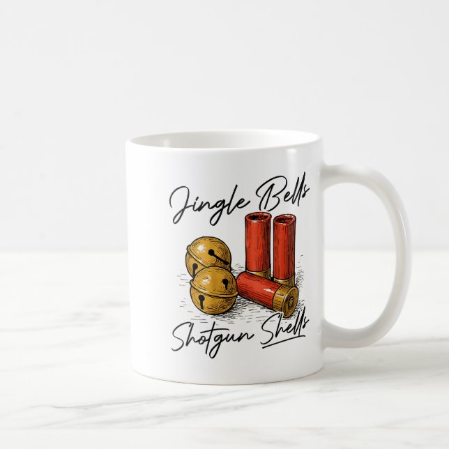 Caneca De Café Jingle Bells Shotgun Shells (on Back)  (Direita)