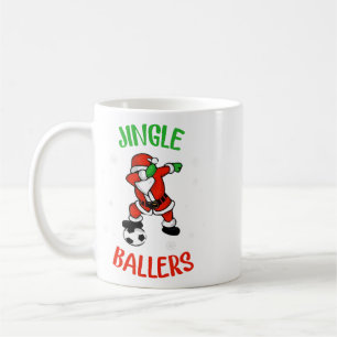 Caneca De Café Jingle Llers Futebol de Natal Pé do Papai Noel 