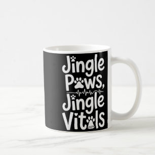 Caneca De Café Jingle Paws Jingle Vitals Enfermeira Veterinária D
