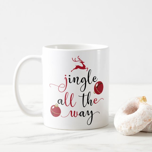 Caneca De Café jingle todo o caminho (Com Donut)