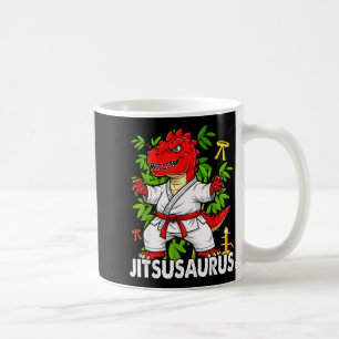 Caneca De Café Jitsusaurus Engraçado Jiu Jitsu Trex MMA Brasileir