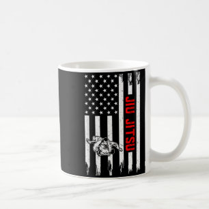 Caneca De Café Jiu Jitsu Bandeira dos EUA Jiu Jitsu Brasileiro Ar
