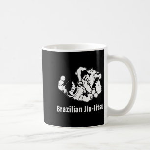 Caneca De Café Jiu-Jitsu Brasileiro BJJ Grappling Luta no Chão