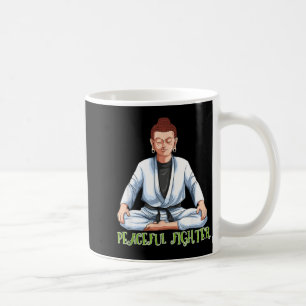 Caneca De Café Jiu Jitsu Brasileiro e Buda BJJ