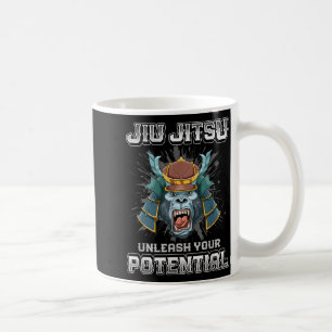 Caneca De Café Jiu Jitsu Brasileiro MMA e Grappling BJJ Samurai