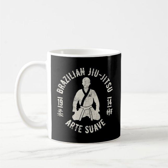 Caneca De Café Jiu Jitsu E Suave Oss Bjj (Esquerda)