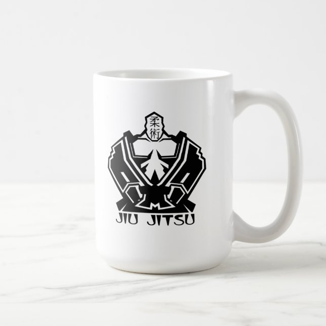 Caneca De Café Jiu Jitsu - o lutador prepara-se (Direita)