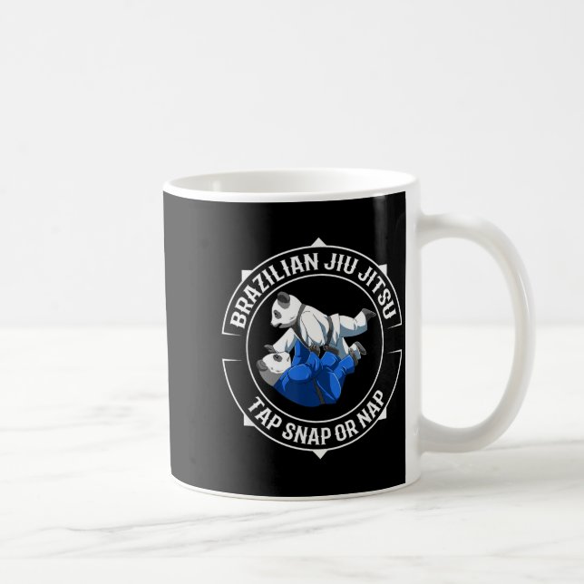Caneca De Café Jiu Jitsu Panda - Vamos Rolando (Direita)
