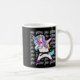 Caneca De Café Jiu-Jitsu Unicórnio Engraçado Artes Marciais Crian