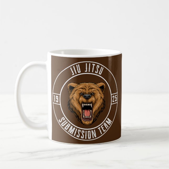 Caneca De Café Jiu Jitsu Urso Brasileiro Jiu Jitsu BJJ e (Esquerda)