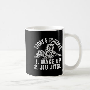 Caneca De Café Jiu Jitsu Vintage Horário de Hoje_ 1 Acordar 2 Jiu