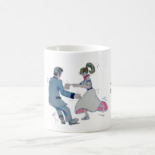 Caneca De Café Jive o divertimento! balance o rock and roll da