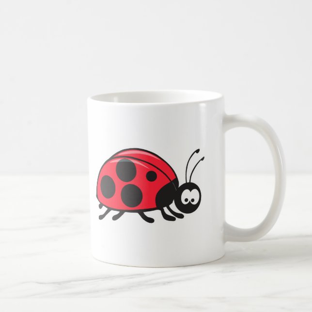 Caneca De Café joaninha bonitinha (Direita)
