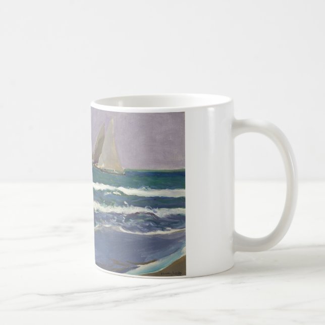 Caneca De Café Joaquin Sorolla - Naves no Mar (Direita)