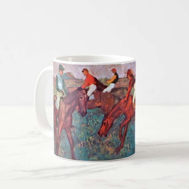 Caneca De Café Jockey e Horse, Edgar Degas (Frente Esquerda)