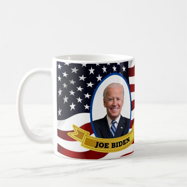 Caneca De Café Joe Biden e Kamala Harris Portait (Esquerda)