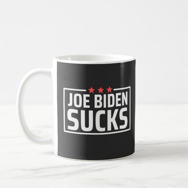 Caneca De Café joe Biden Sucks (Esquerda)